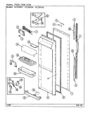FRESH FOOD DOOR Diagram and Parts List for RC224RDA DS37B Amana Refrigerator