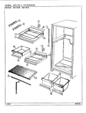 FREEZER COMPARTMENT Diagram and Parts List for RB173PW DG40A Magic Chef Refrigerator
