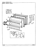 OPTIONAL ICE MAKER Diagram and Parts List for RB173PW DG40A Magic Chef Refrigerator
