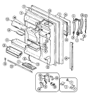 Part Location Diagram of 72349-14-WW Whirlpool PANEL, OUTER (WHT)