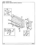 FREEZER DOOR Diagram and Parts List for RB234PDA DG98A Admiral Refrigerator