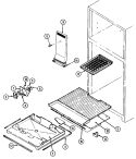 FREEZER COMPARTMENT Diagram and Parts List for GT19X7V DC51A International Refrigerator
