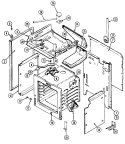 Part Location Diagram of 4001F204-80 Whirlpool BOX, BURNER