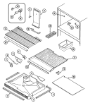 FREEZER COMPARTMENT Diagram and Parts List for GT23X83V  Maytag Refrigerator