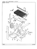 UNIT COMPARTMENT & SYSTEM Diagram and Parts List for GT15X43 DF02A Admiral Refrigerator
