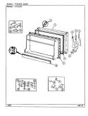 FREEZER DOOR Diagram and Parts List for GT15X43 DF02A Admiral Refrigerator