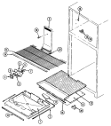 FREEZER COMPARTMENT Diagram and Parts List for GT17X7A DC28B International Refrigerator