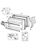 FREEZER DOOR Diagram and Parts List for GT23X8A DF92A Admiral Refrigerator