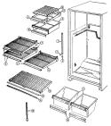 Part Location Diagram of 60132-121 Whirlpool TRIM, CRISPER