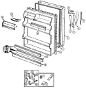 Part Location Diagram of 60602-10 Whirlpool Handle Insert