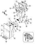 ICE & WATER DISPENSER Diagram and Parts List for RCE224RDV DS38A Maytag Refrigerator