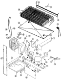 UNIT COMPARTMENT & SYSTEM Diagram and Parts List for GT17X4XV  International Refrigerator