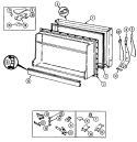 Part Location Diagram of 72345-10-AM Whirlpool Panel, frz. door (alm