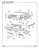 CHEST OF DRAWERS Diagram and Parts List for RB214RA DG74A Magic Chef Refrigerator
