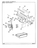 OPTIONAL ICE MAKER KIT Diagram and Parts List for RB214RA DG74A Magic Chef Refrigerator