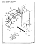 FRESH FOOD COMPARTMENT Diagram and Parts List for GT18X8DA DC45A Admiral Refrigerator