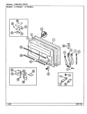 Part Location Diagram of 72345-3-AM Whirlpool NLAPANEL, FRZ. DOOR ALM