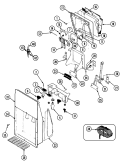 ICE & WATER DISPENSER Diagram and Parts List for RCE224TDV  Maytag Refrigerator