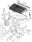 Part Location Diagram of 69063-1 Whirlpool WASHER, FAN BLADE