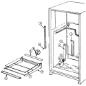 SHELVES & ACCESSORIES Diagram and Parts List for RB214RFA DG80A Magic Chef Refrigerator