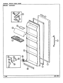 Part Location Diagram of 72347-1-WW Whirlpool NLAPANEL, F.F. DOOR WHT