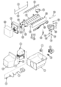 ICE MAKER & BIN Diagram and Parts List for RB234RDA DG86A Admiral Refrigerator