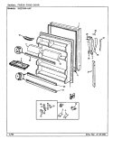 FRESH FOOD DOOR Diagram and Parts List for RB21KW4AF CG81A Magic Chef Refrigerator