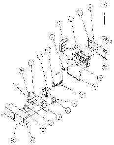 Ice Bucket And Ice Maker Diagram and Parts List for 36271-P1121801W  Amana Refrigerator