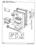 FRESH FOOD DOOR Diagram and Parts List for RB21KA-4AT CL72A Magic Chef Refrigerator