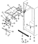 FRESH FOOD COMPARTMENT Diagram and Parts List for CT19Y4W  Crosley Refrigerator