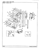 FRESH FOOD DOOR Diagram and Parts List for RB23KN-4AW BG98C Admiral Refrigerator