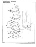 SHELVES & ACCESSORIES Diagram and Parts List for GDNS24V92 CP83A Admiral Refrigerator
