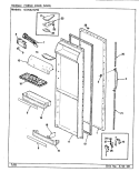 FRESH FOOD DOOR Diagram and Parts List for GDNS24V92 CP83A Admiral Refrigerator