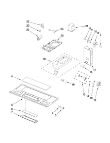 Interior And Ventilation Parts Diagram and Parts List for MMV1164WB1  Maytag Microwave