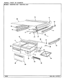 CHEST OF DRAWERS Diagram and Parts List for RBE21KN4AF CG75A Admiral Refrigerator