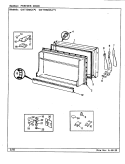 FREEZER DOOR Diagram and Parts List for GNT15M42 BF02C Admiral Refrigerator