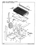 UNIT COMPARTMENT & SYSTEM Diagram and Parts List for CDNT22V9A CC88A Admiral Refrigerator