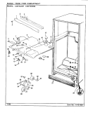 FRESH FOOD COMPARTMENT Diagram and Parts List for CDNT22V9A AC88A Admiral Refrigerator