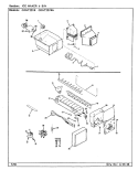 ICE MAKER & BIN Diagram and Parts List for CDNT22V9 AC86A Admiral Refrigerator
