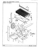 UNIT COMPARTMENT & SYSTEM Diagram and Parts List for GNT17M42 BF36A Admiral Refrigerator
