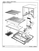 FREEZER COMPARTMENT Diagram and Parts List for GNT17M42 BF36A Admiral Refrigerator