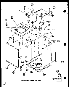 Section 4 Diagram and Parts List for LWD250 P7762107W W Amana Washer