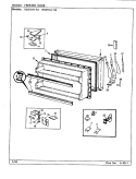 FREEZER DOOR Diagram and Parts List for RB21KA-4A CG83A Magic Chef Refrigerator