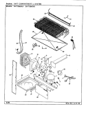 UNIT COMPARTMENT & SYSTEM Diagram and Parts List for GNT19M4XA CL62A Admiral Refrigerator
