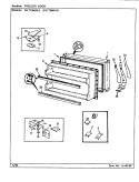 Part Location Diagram of 68474-2-AM Whirlpool PANEL, FRZ. DOOR (ALM)
