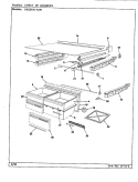 CHEST OF DRAWERS Diagram and Parts List for RB23KN-4AW CG97A Admiral Refrigerator