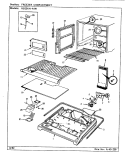 FREEZER COMPARTMENT Diagram and Parts List for RB23KN-4AW CG97A Admiral Refrigerator