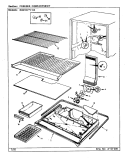 FREEZER COMPARTMENT Diagram and Parts List for RB21KN-2A CG73A Amana Refrigerator