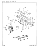 OPTIONAL ICE MAKER KIT Diagram and Parts List for RB21KN-2A CG73A Amana Refrigerator