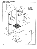 FREEZER COMPARTMENT Diagram and Parts List for GDNS22M92 CP33A Admiral Refrigerator